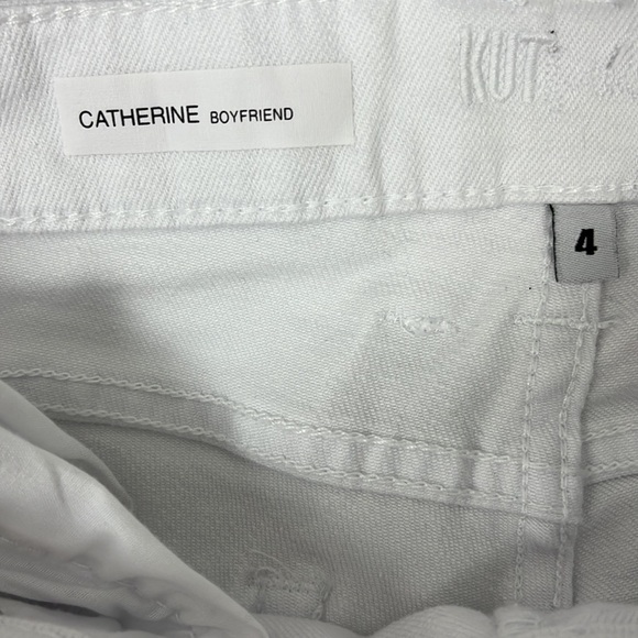 KUT from The Kloth Catherine Boyfriend White Summer Relaxed Fit Shorts Size 4 - Picture 10 of 11